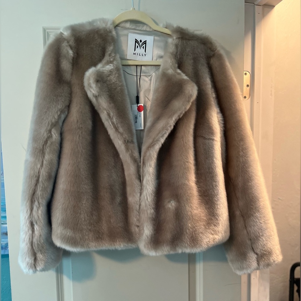 Milly Faux Fur Jacket
